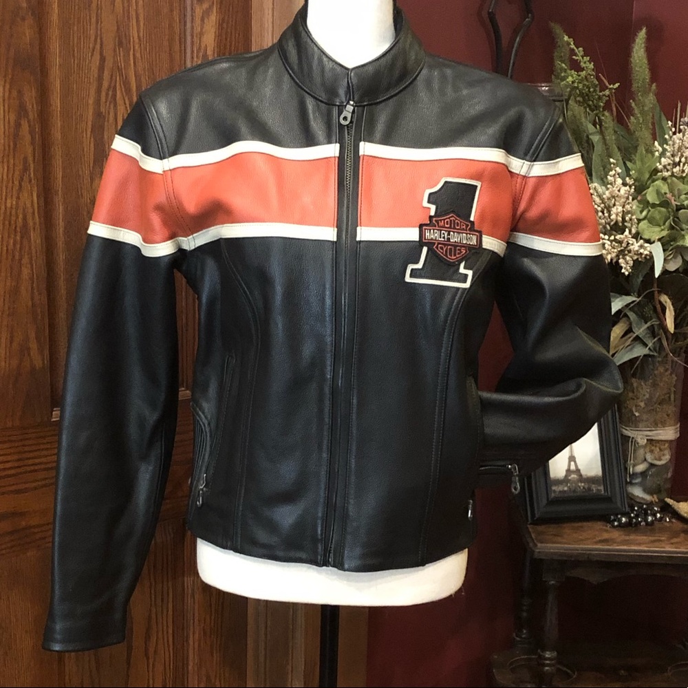 Victory Lane Harley Davidson Leather Jacket